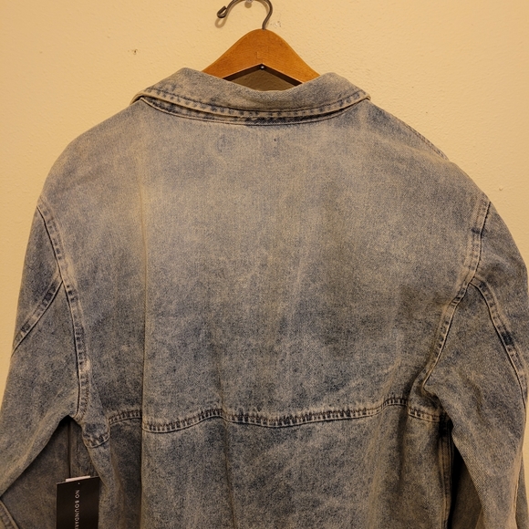 Nwt mens denim shacket snap button - Picture 8 of 15